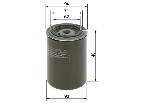 Oliefilter Bosch 0 451 104 065