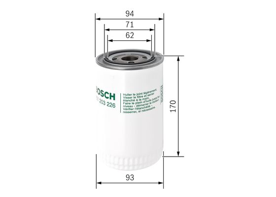 Oliefilter Bosch 0 451 203 226