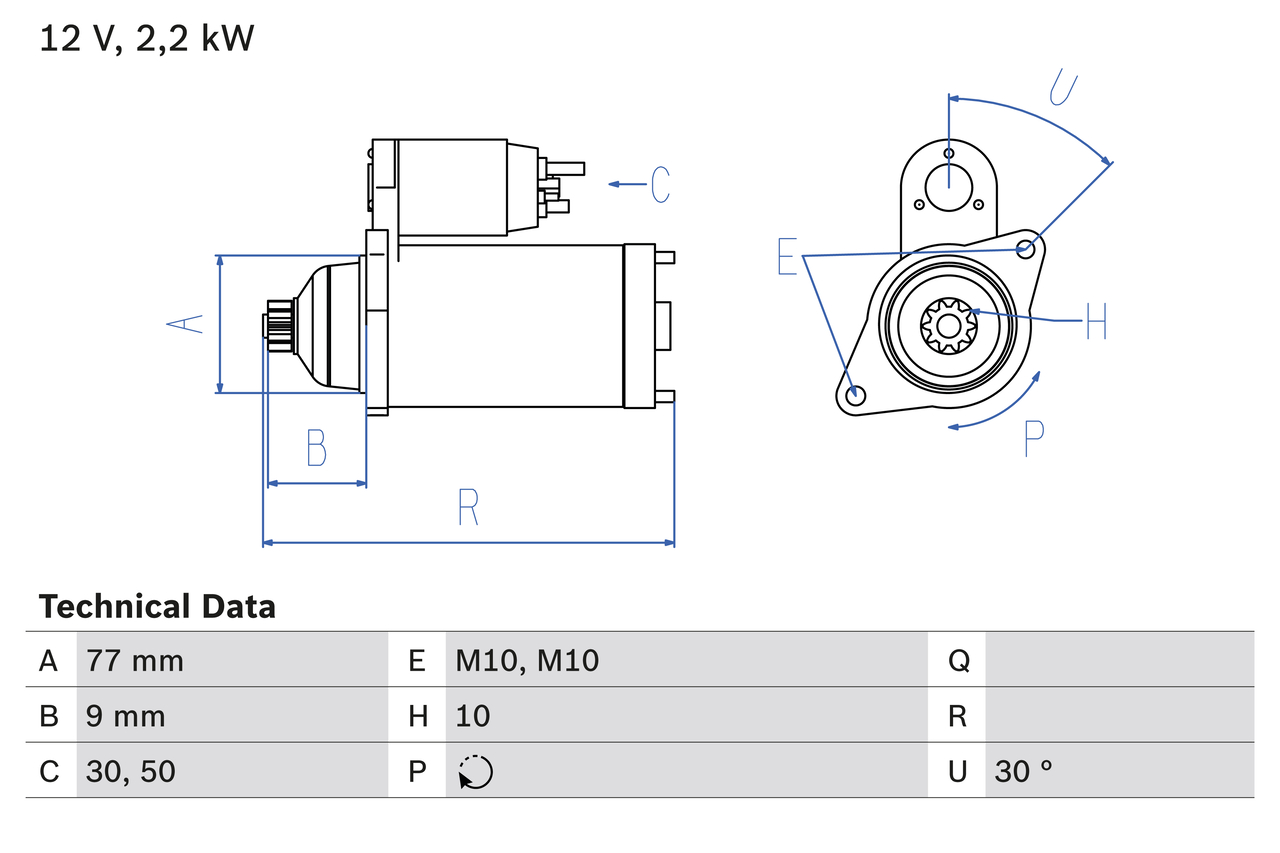 Starter Bosch 0 986 020 421