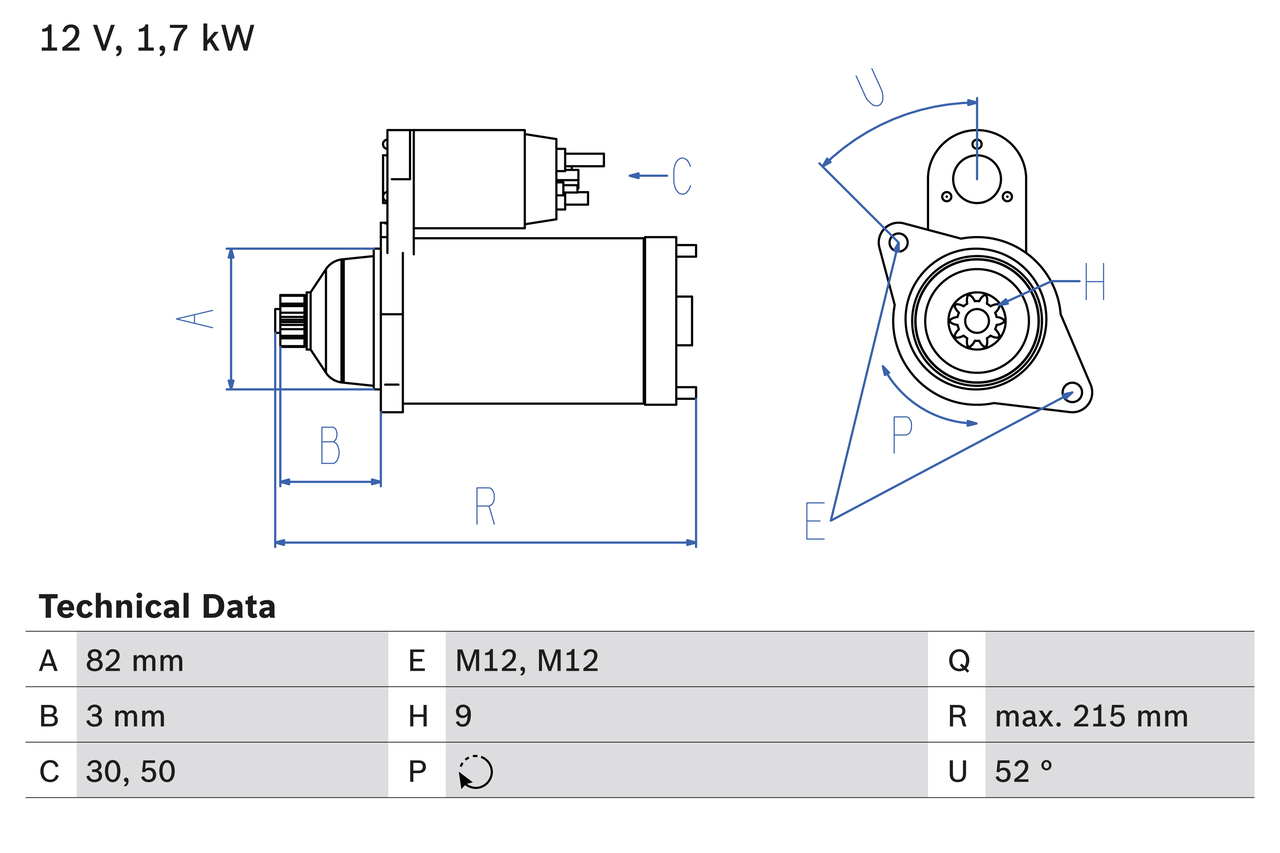 Starter Bosch 0 986 024 250