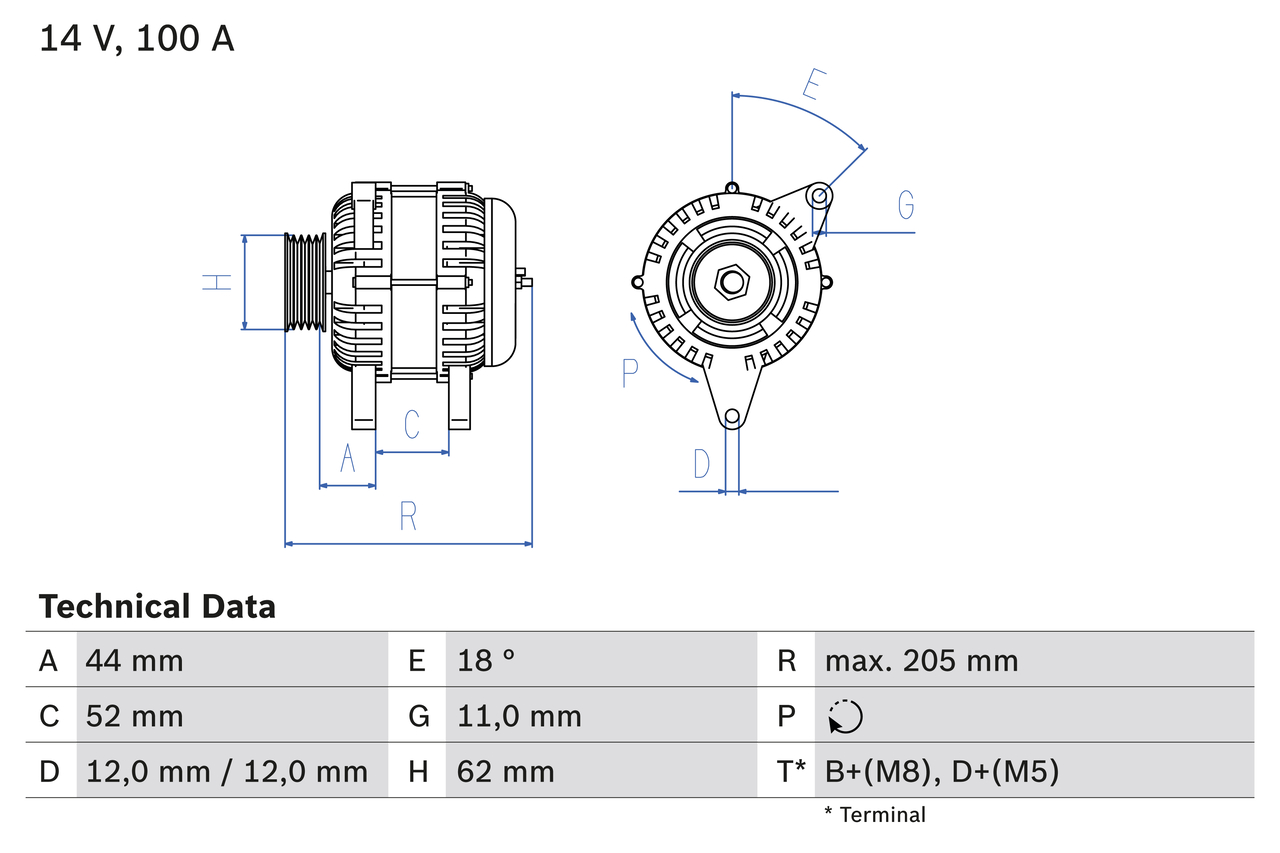 Alternator/Dynamo Bosch 0 986 049 231