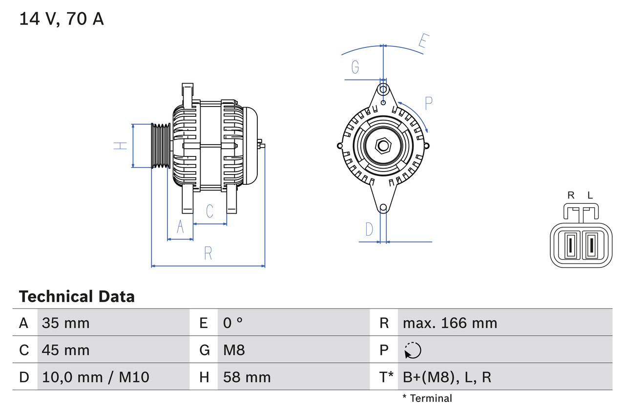 Alternator/Dynamo Bosch 0 986 083 930