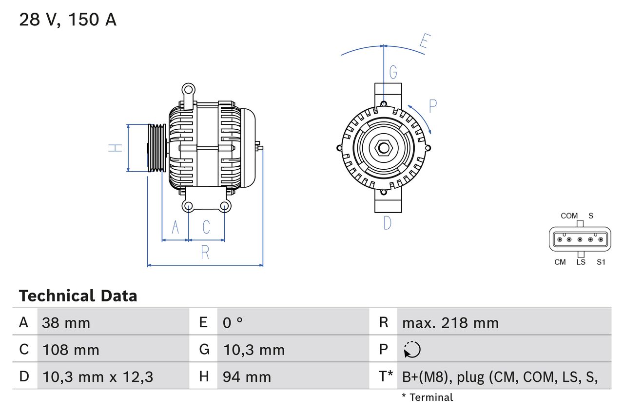 Alternator/Dynamo Bosch 0 986 084 280