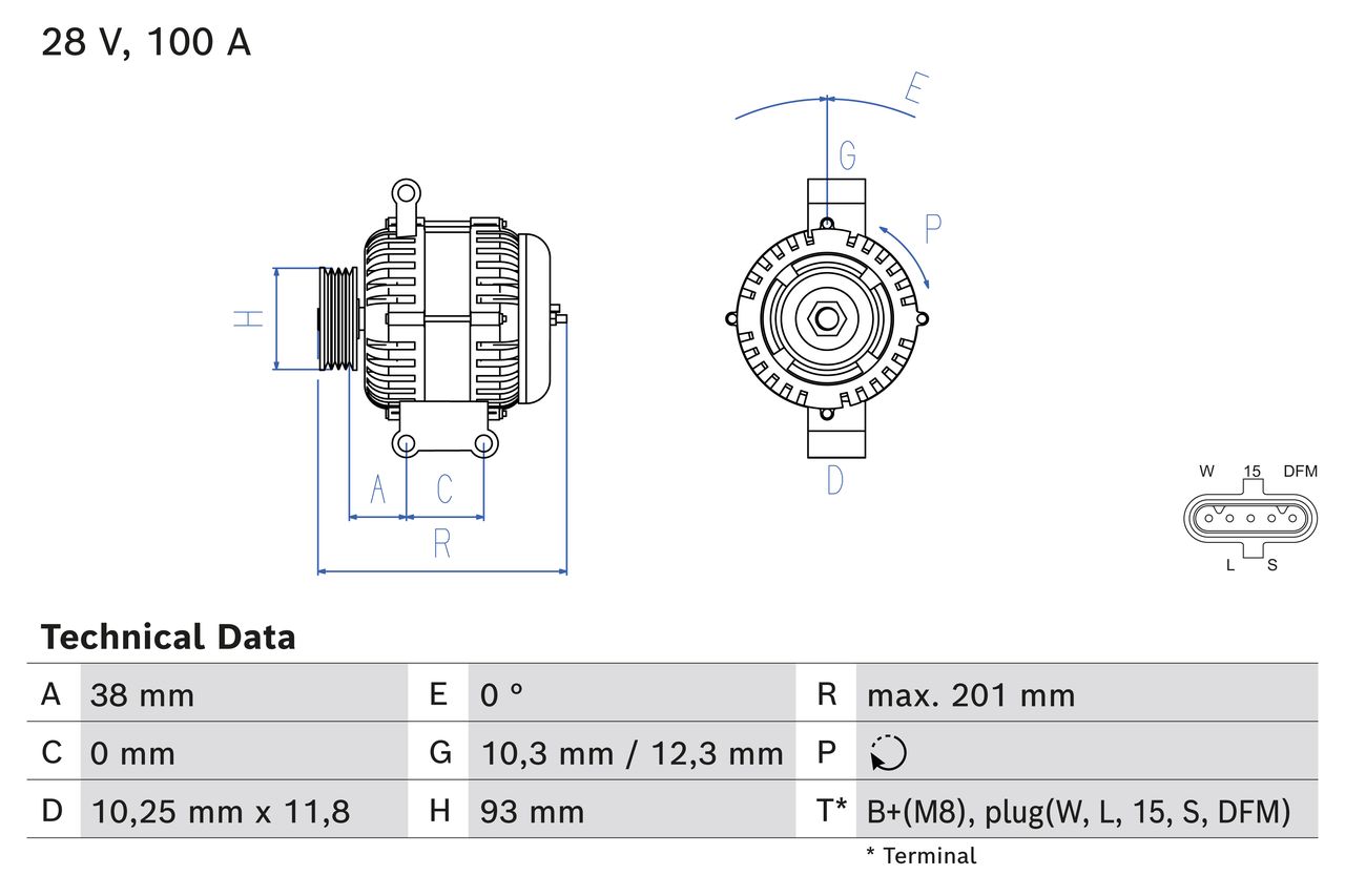 Alternator/Dynamo Bosch 0 986 084 520