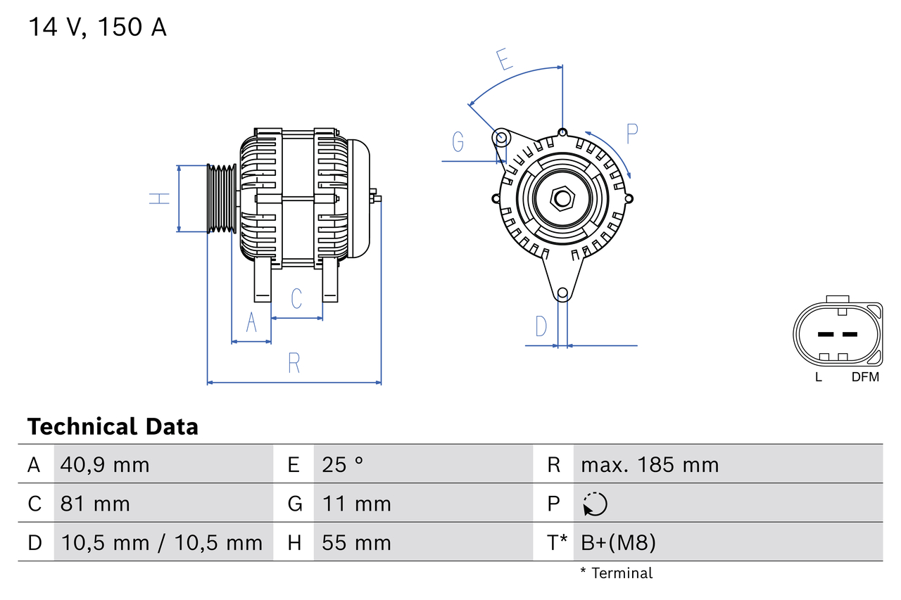 Alternator/Dynamo Bosch 0 986 085 490