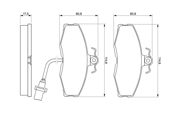 Remblokset Bosch 0 986 424 381
