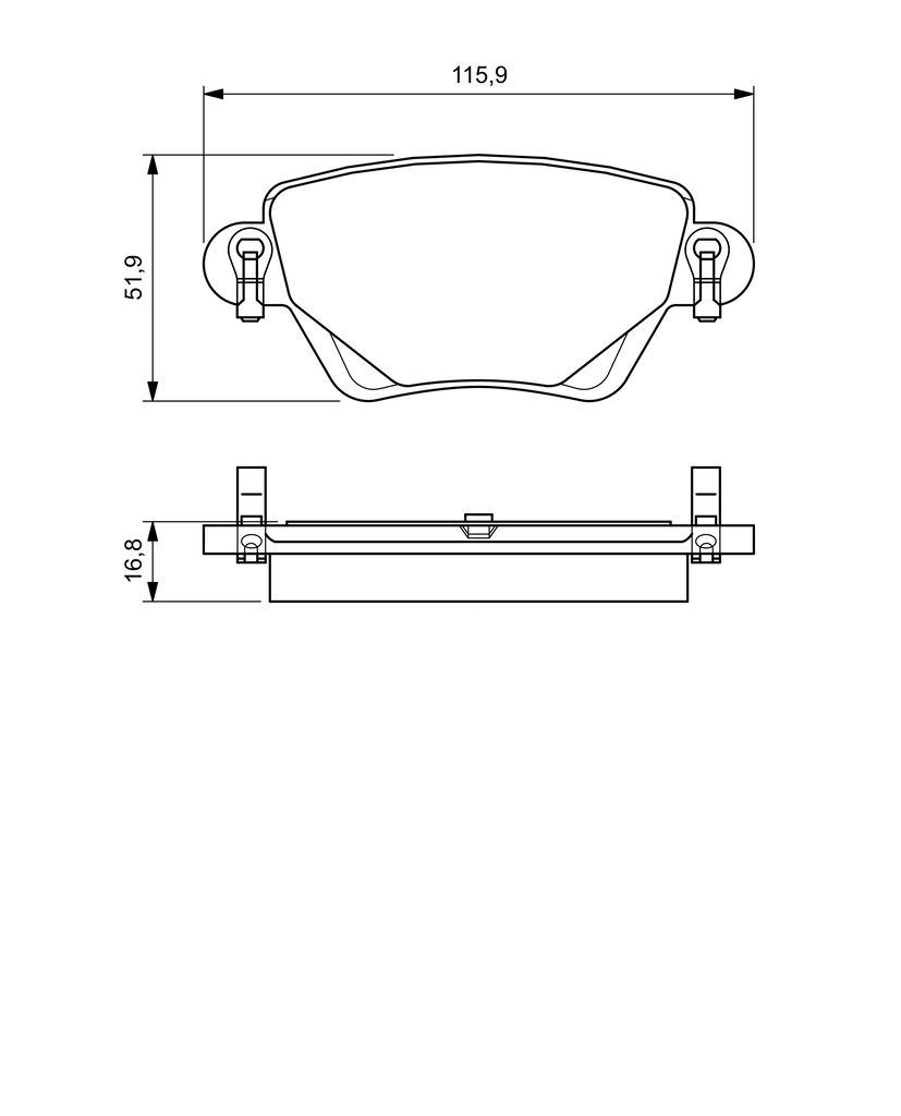 Remblokset Bosch 0 986 424 683