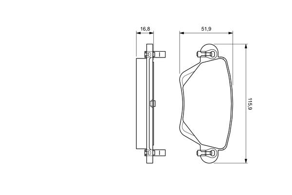 Remblokset Bosch 0 986 424 683