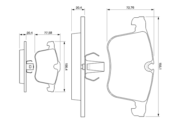 Remblokset Bosch 0 986 424 743