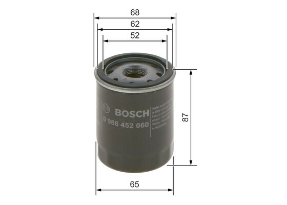 Oliefilter Bosch 0 986 452 060