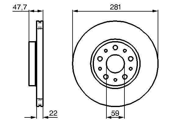 Remschijven Bosch 0 986 479 100