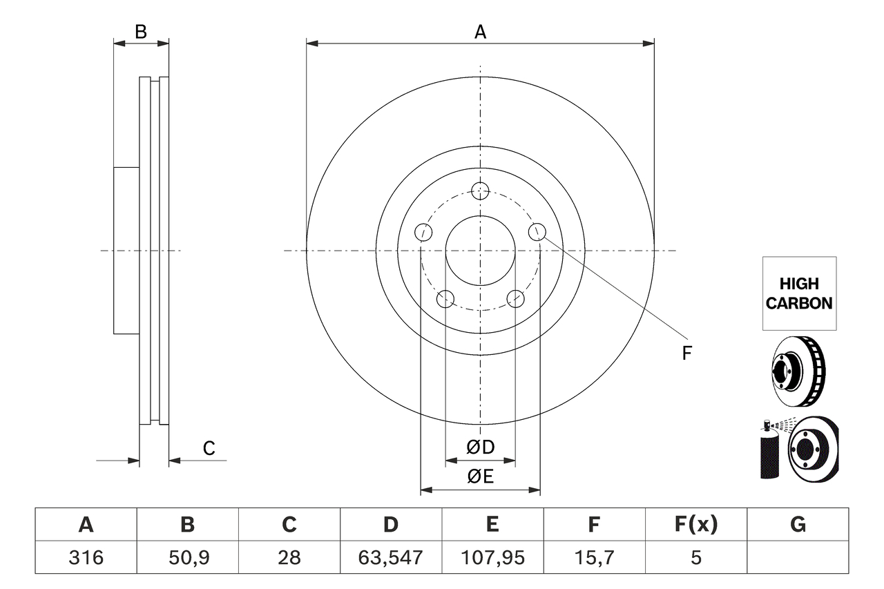 Remschijf Bosch 0 986 479 J32