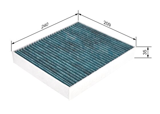 Interieurfilter Bosch 0 986 628 506