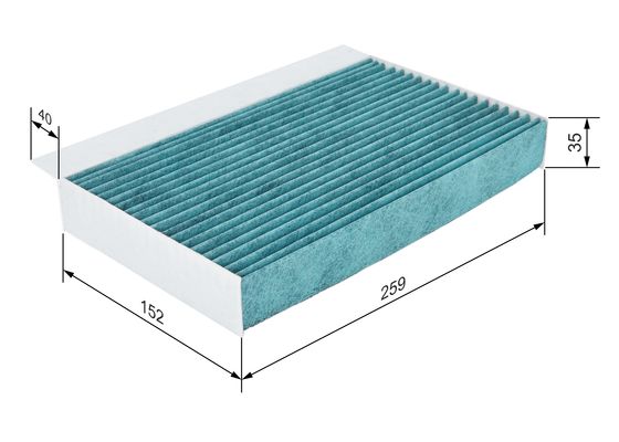 Interieurfilter Bosch 0 986 628 534