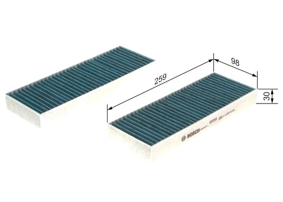 Interieurfilter Bosch 0 986 628 547