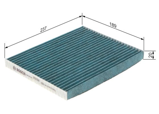 Interieurfilter Bosch 0 986 628 554