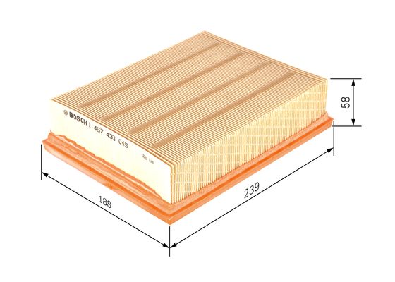 Luchtfilter Bosch 1 457 433 045