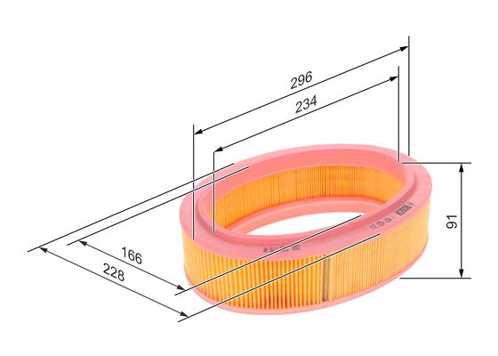 Luchtfilter Bosch 1 457 433 311