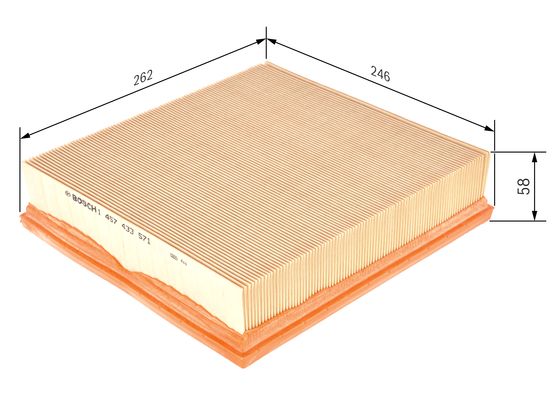 Luchtfilter Bosch 1 457 433 571