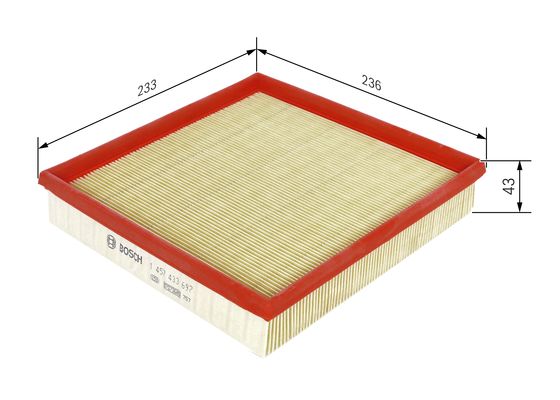 Luchtfilter Bosch 1 457 433 697