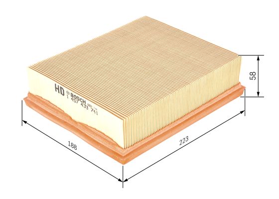 Luchtfilter Bosch 1 457 433 741