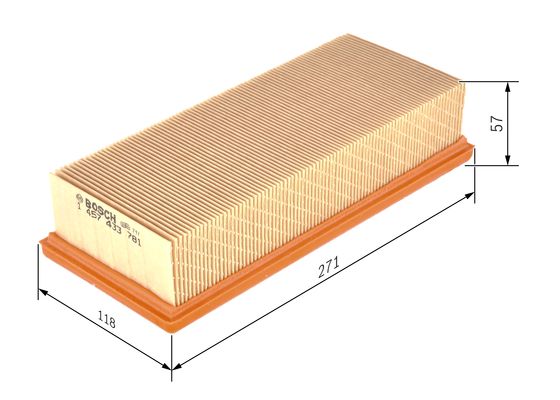 Luchtfilter Bosch 1 457 433 781