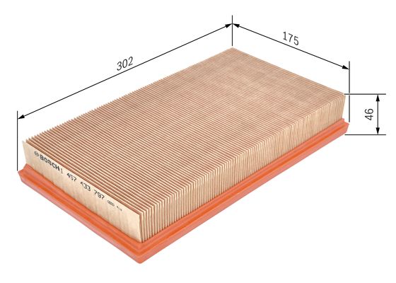 Luchtfilter Bosch 1 457 433 797