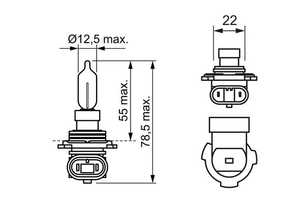 Gloeilamp, verstraler Bosch 1 987 301 039