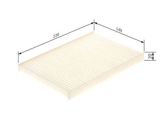 Interieurfilter Bosch 1 987 431 211