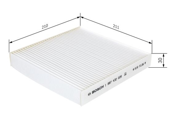 Interieurfilter Bosch 1 987 432 026