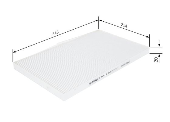 Interieurfilter Bosch 1 987 432 033