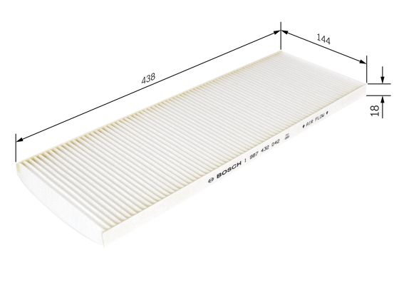 Interieurfilter Bosch 1 987 432 042