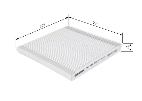 Interieurfilter Bosch 1 987 432 063