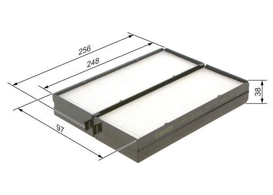 Interieurfilter Bosch 1 987 432 160