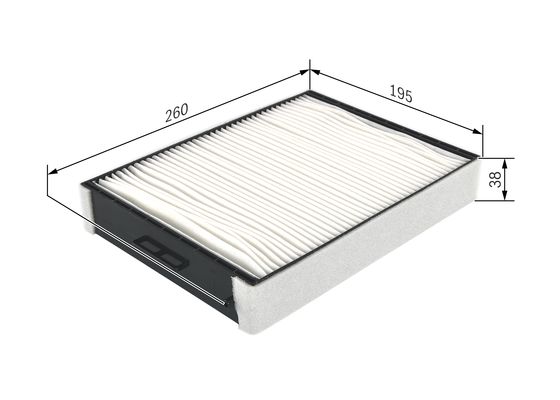 Interieurfilter Bosch 1 987 432 256