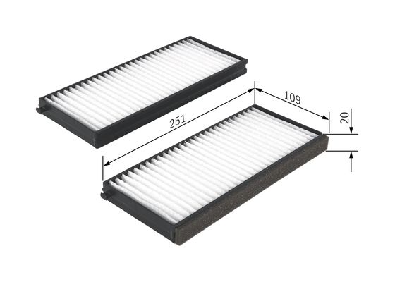 Interieurfilter Bosch 1 987 432 260
