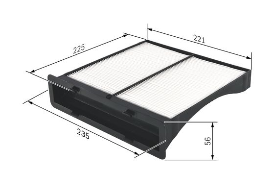 Interieurfilter Bosch 1 987 432 262