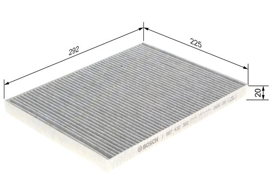 Interieurfilter Bosch 1 987 432 360