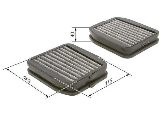 Interieurfilter Bosch 1 987 432 512