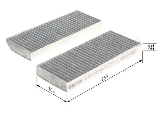 Interieurfilter Bosch 1 987 435 534