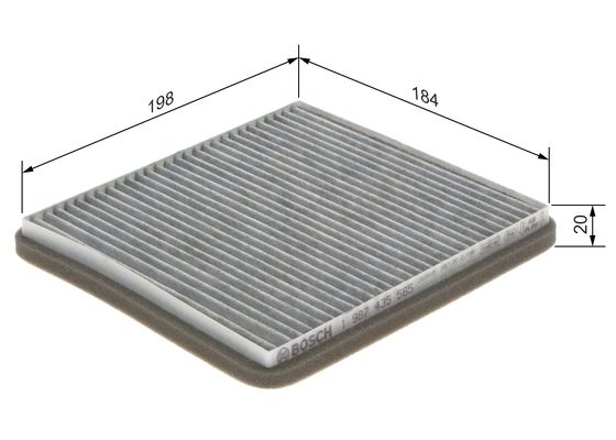 Interieurfilter Bosch 1 987 435 565