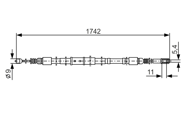 Handremkabel Bosch 1 987 477 305