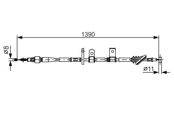 Handremkabel Bosch 1 987 482 090