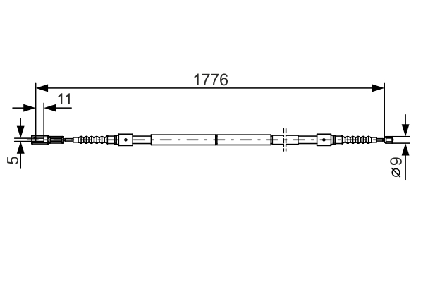 Handremkabel Bosch 1 987 482 126