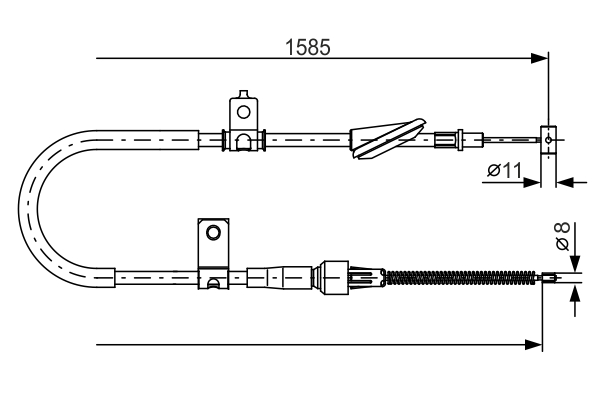 Handremkabel Bosch 1 987 482 257