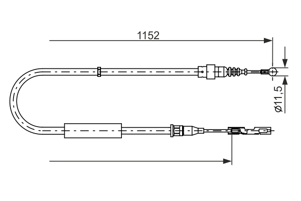 Handremkabel Bosch 1 987 482 310