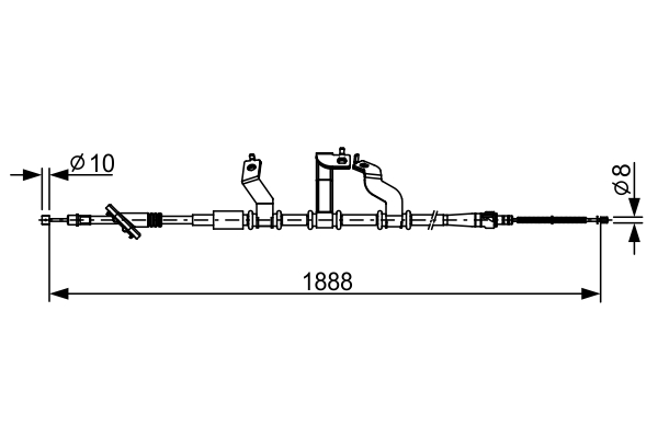 Handremkabel Bosch 1 987 482 532
