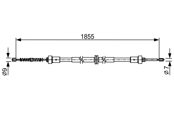 Handremkabel Bosch 1 987 482 546