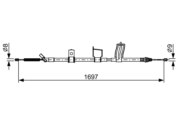 Handremkabel Bosch 1 987 482 628