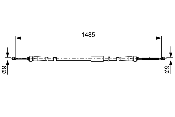 Handremkabel Bosch 1 987 482 637